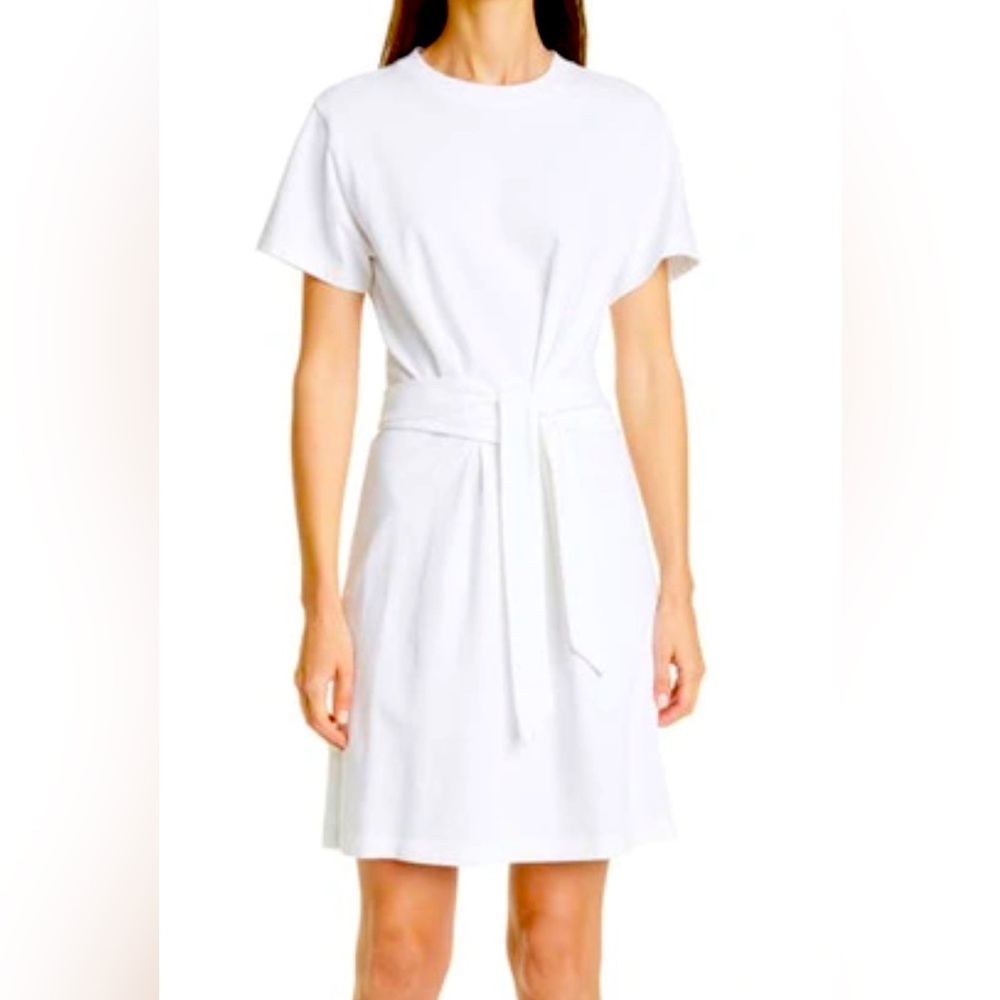 Vince Short Sleeve Tie Waist Dress | Size L